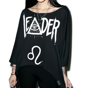 KillStar Leo Zodiac Graphic Drape Top